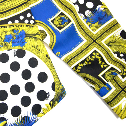 Versace Versus All Over Branded Print Shirt Gold