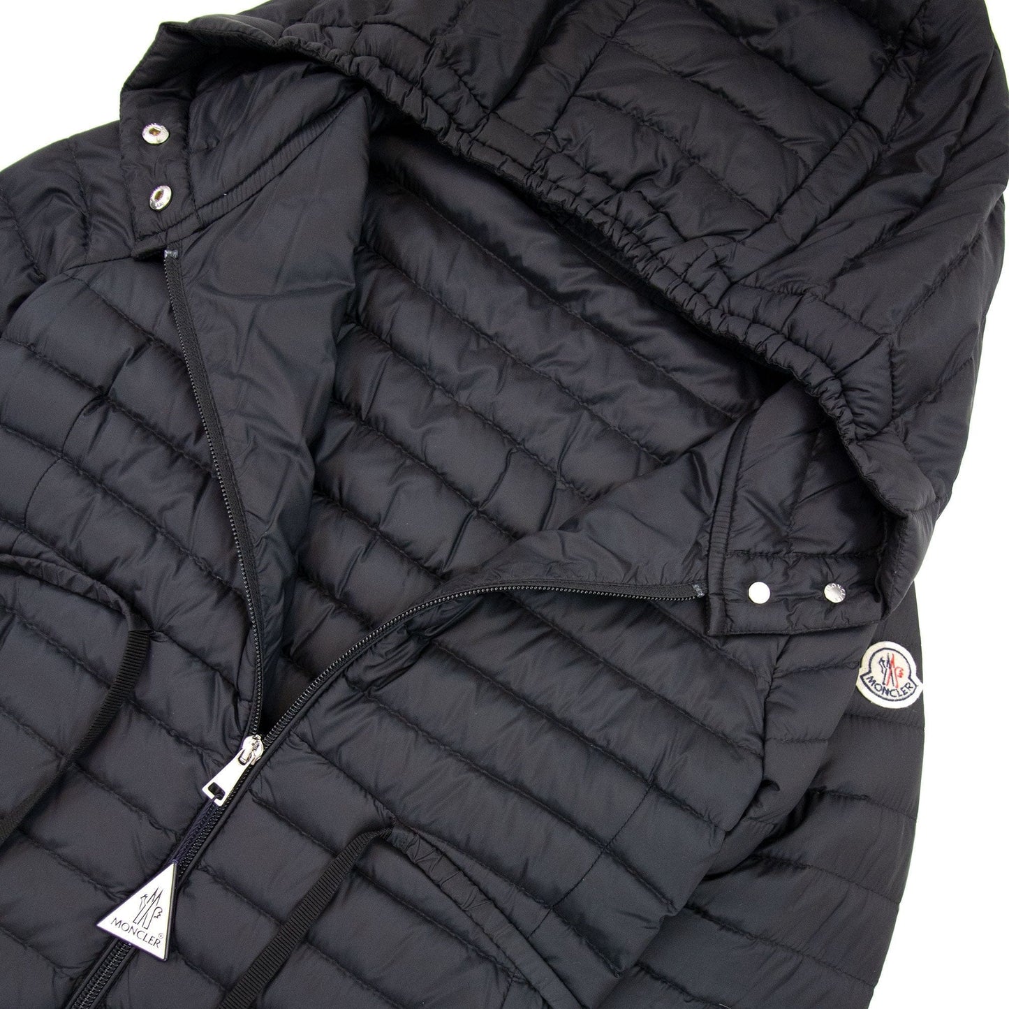 Moncler Barbel Long Down Jacket Black 999