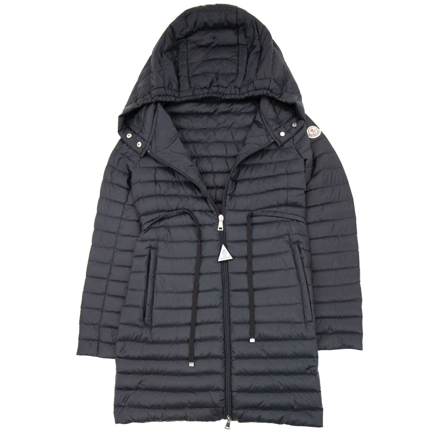 Moncler Barbel Long Down Jacket Black 999