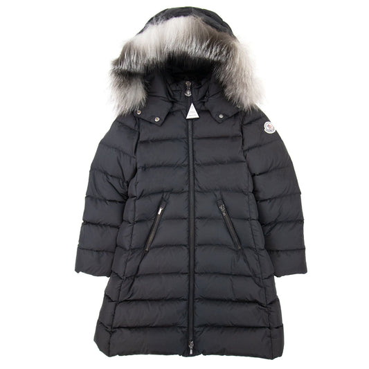 Moncler Abelle Long Parka Coat in Black