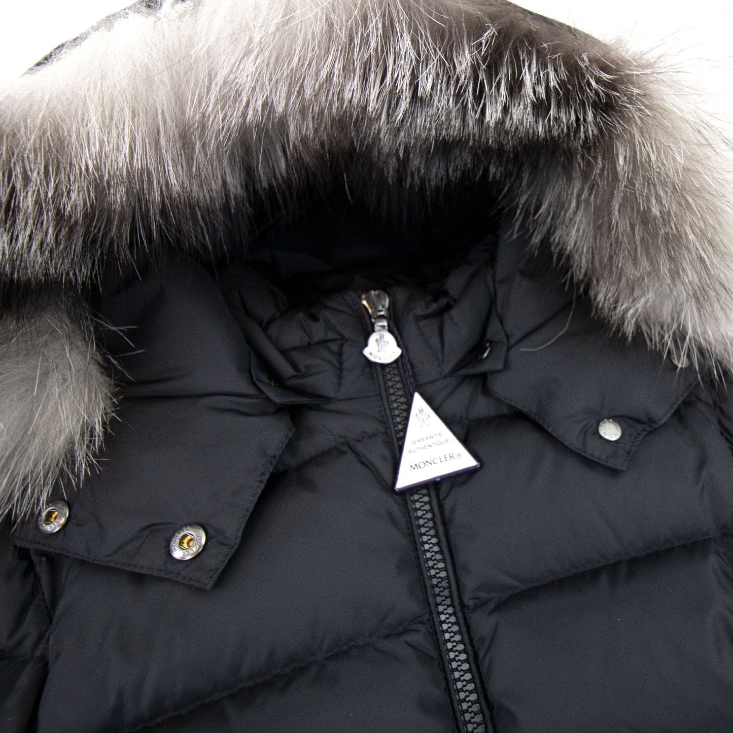 Moncler Abelle Long Parka Coat in Black