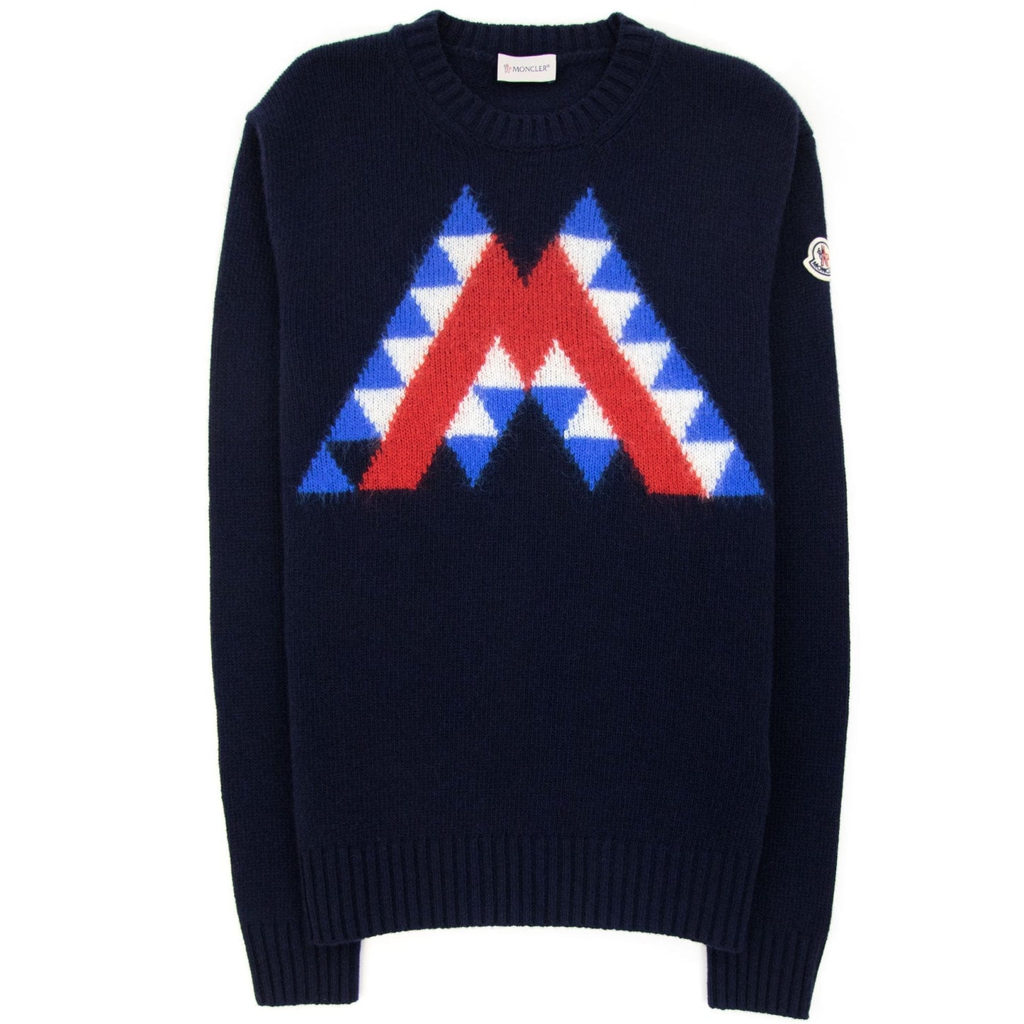 Moncler Graphic Wool Mohair Jumper Navy 769
