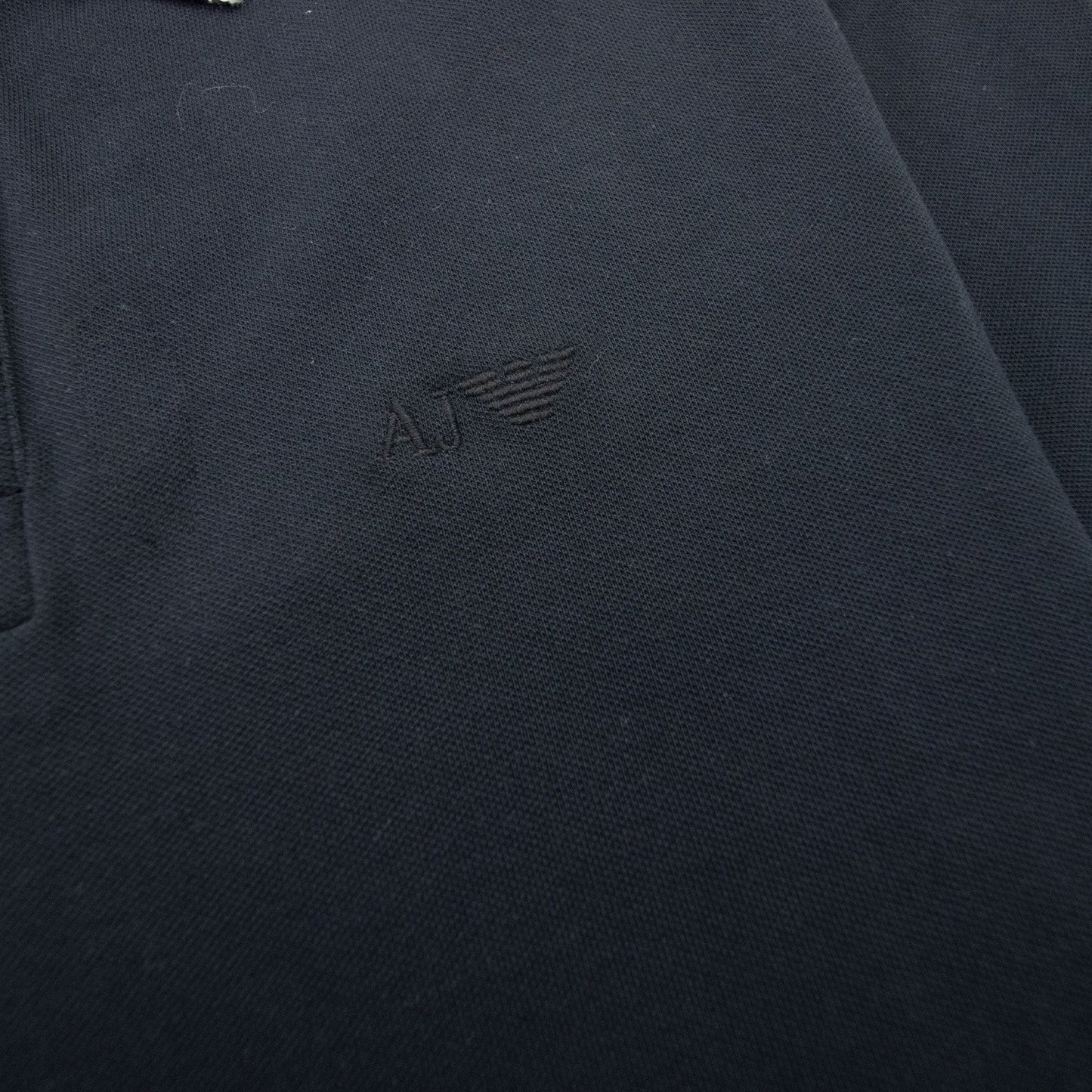 Armani Jeans Twin Tipped Slim S/s Polo Black