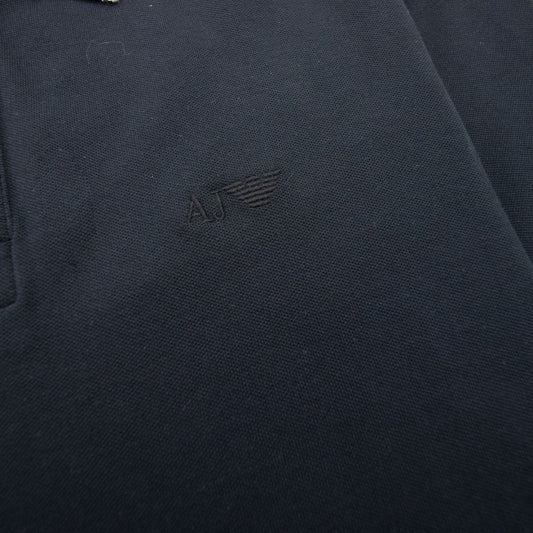Armani Jeans Twin Tipped Slim S/s Polo Black