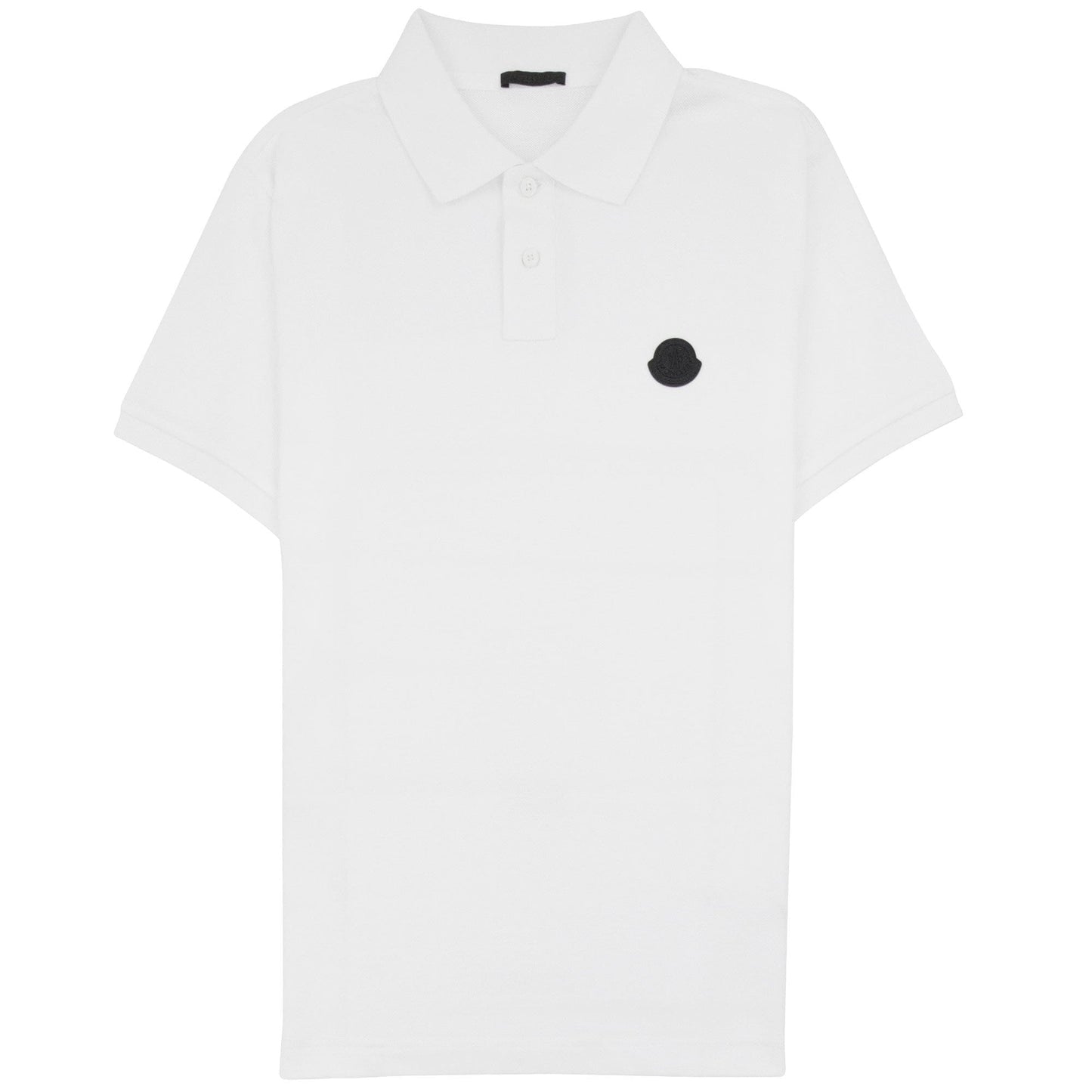Moncler Logo Polo Shirt White 001