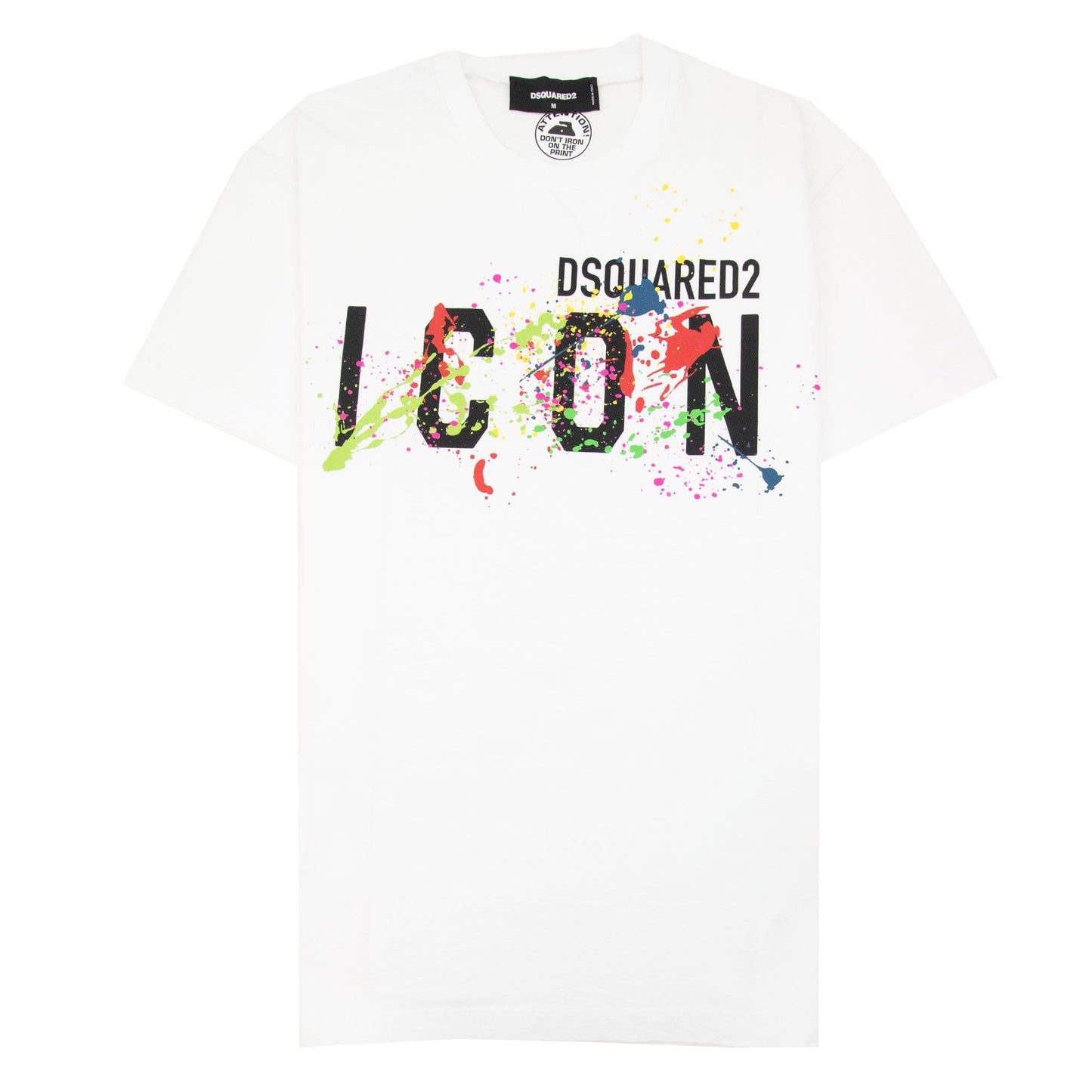 Dsquared2 Icon Splatter Cool T-shirt White