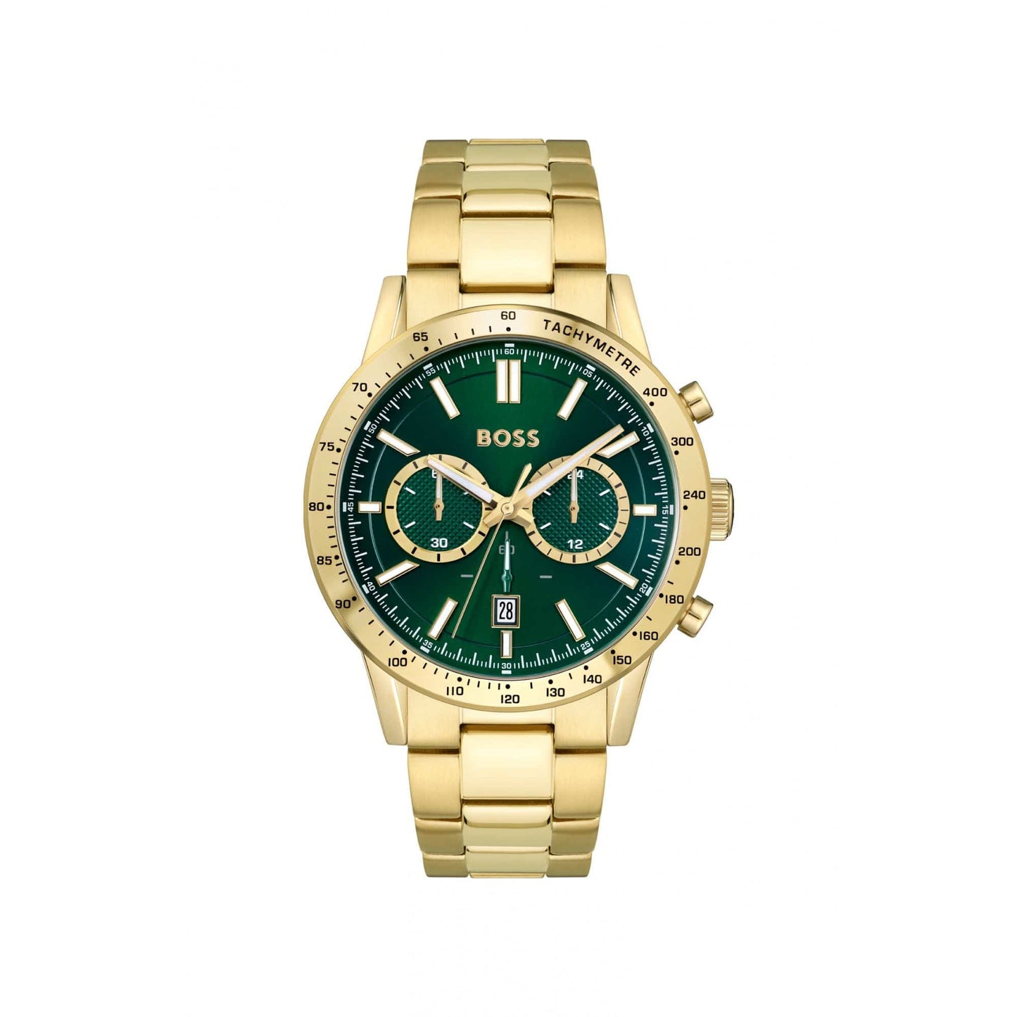 Hugo Boss Allure Gold Plated Watch Green