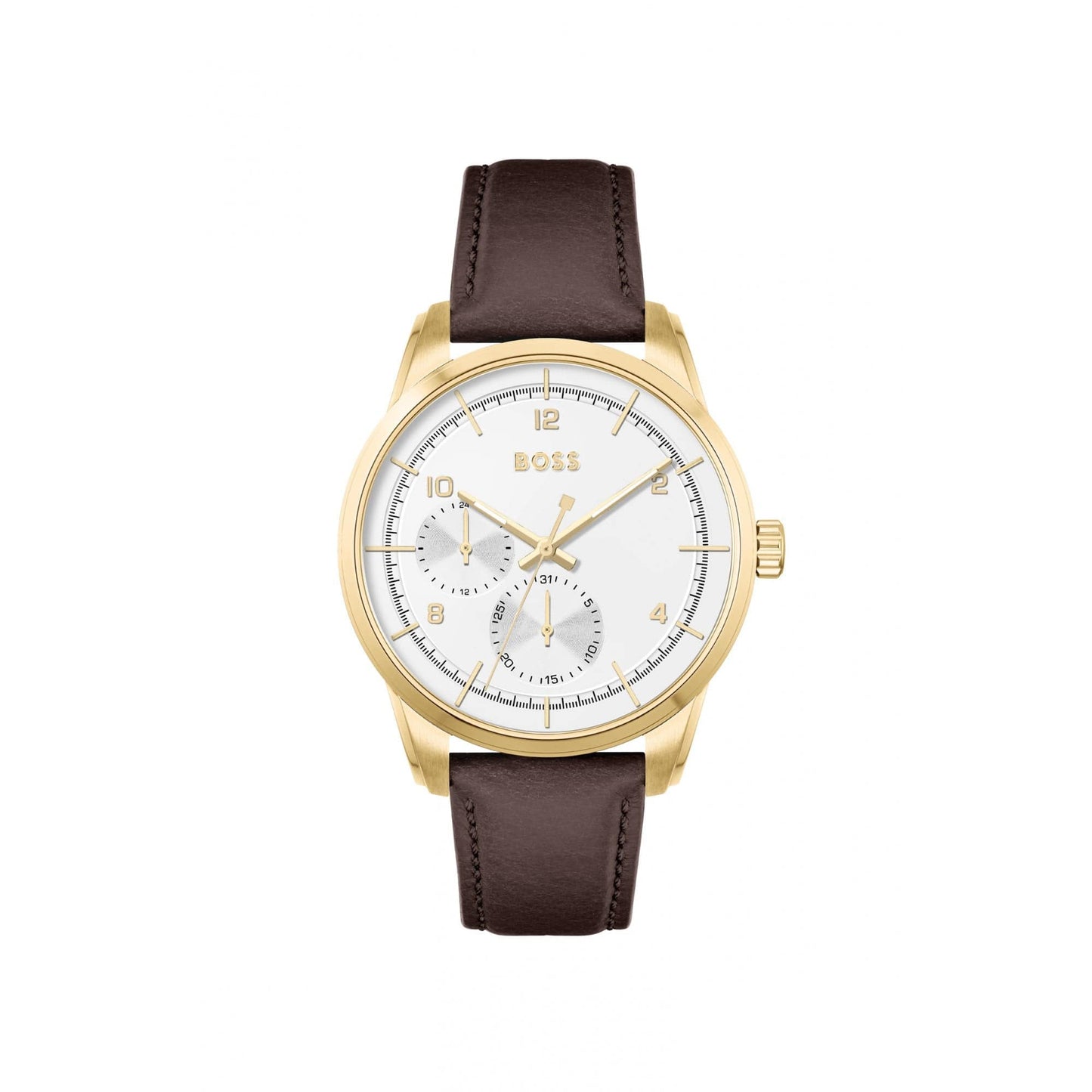 Hugo Boss Sophio Leather Strap Watch Brown