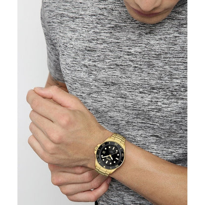 Hugo Boss Ionic Date Gold Plated Steel Watch Gold