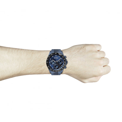 Hugo Boss Hero Blue Plated Steel Watch Blue