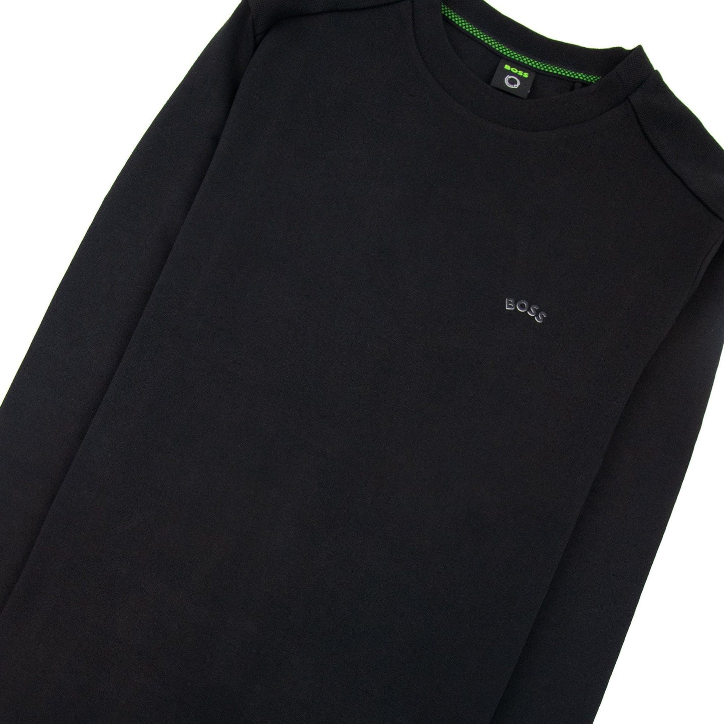 Hugo Boss Salbo Curved Logo Sweatshirt Black 001