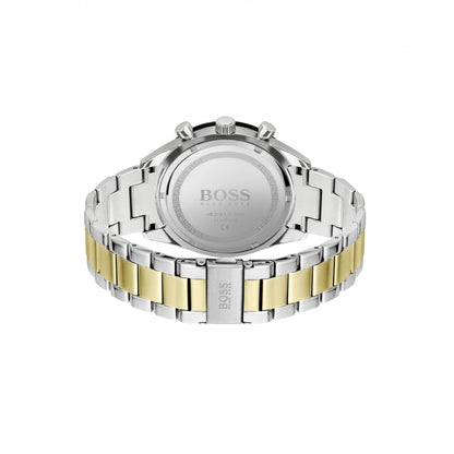 Hugo Boss Santiago Two Tone Green Watch Green
