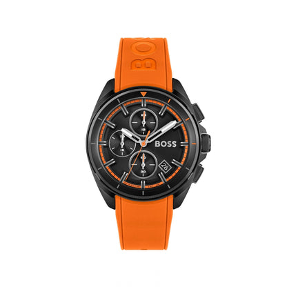 Hugo Boss Volane Rubber Strap Watch Black