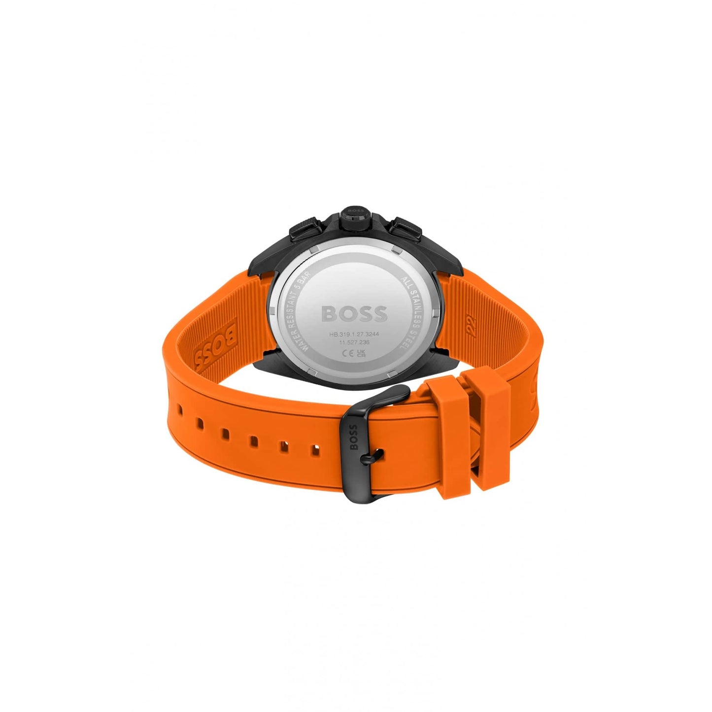 Hugo Boss Volane Rubber Strap Watch Black