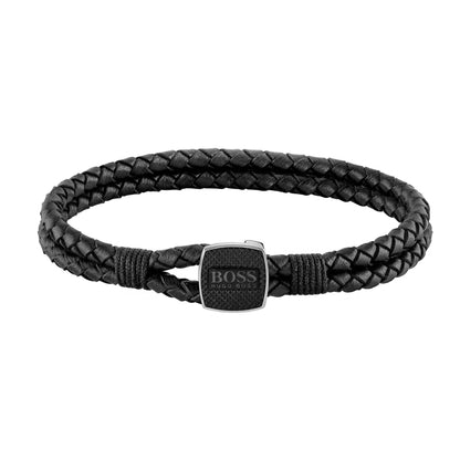 Hugo Boss Twin Rope Braclet Black