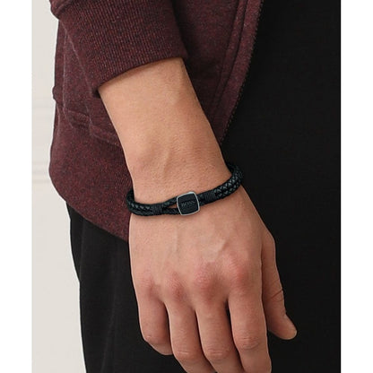 Hugo Boss Twin Rope Braclet Black