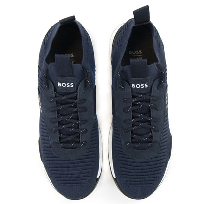 Hugo Boss Mesh Sock Runner Navy