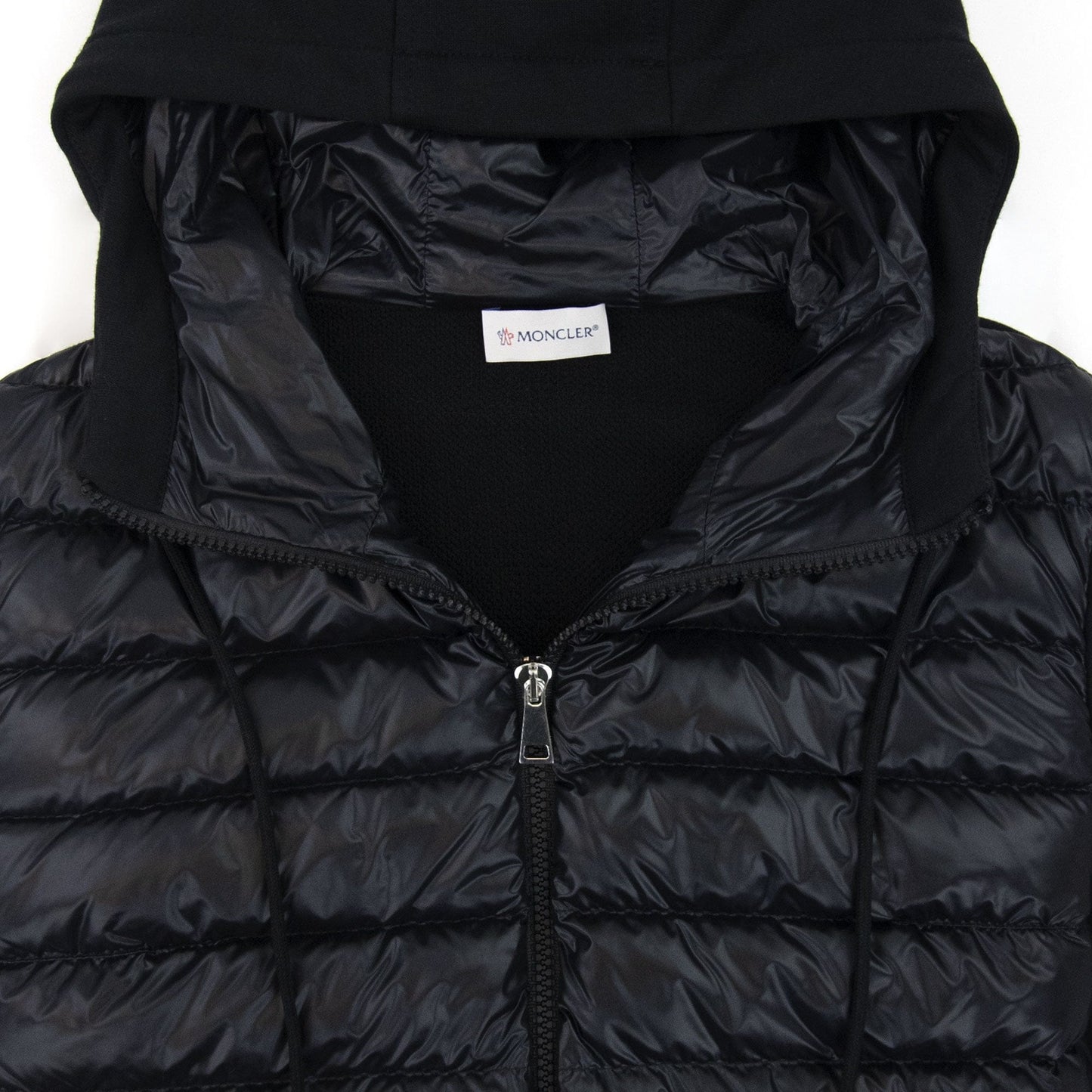 Moncler Women Maglia Hoodied Cardigan Black 999