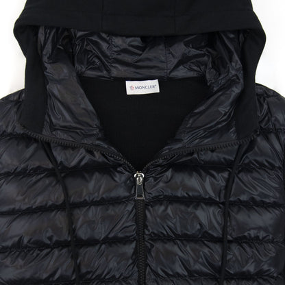 Moncler Women Maglia Hoodied Cardigan Black 999