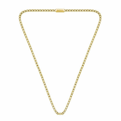 Hugo Boss Mens Magnetic Necklace Gold