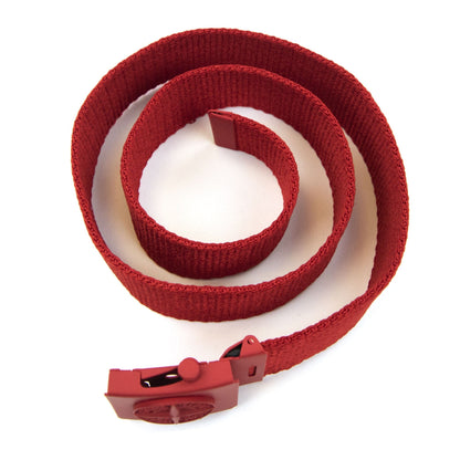 Stone Island Junior 90461 Embossed Logo Buckle Belt Red V0010