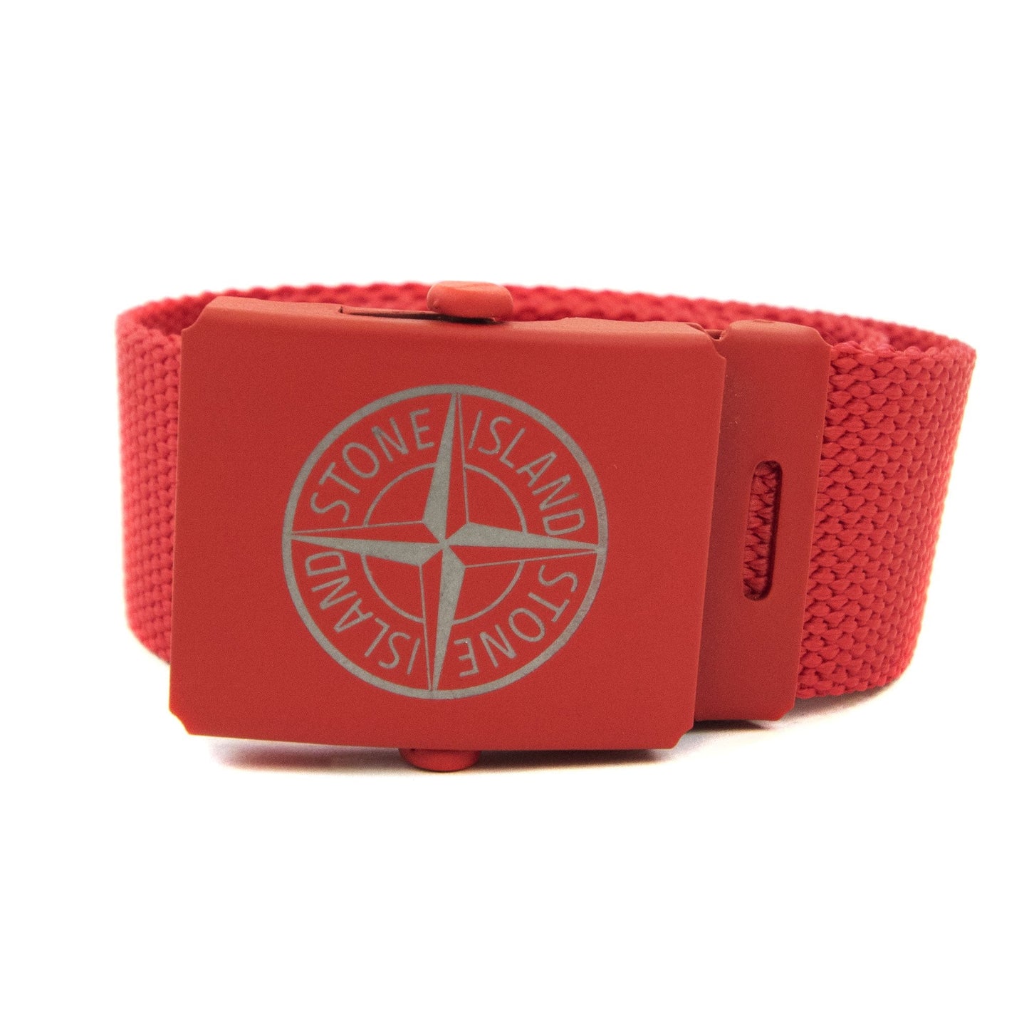 Stone Island Junior 90467 Logo Belt Red V0010