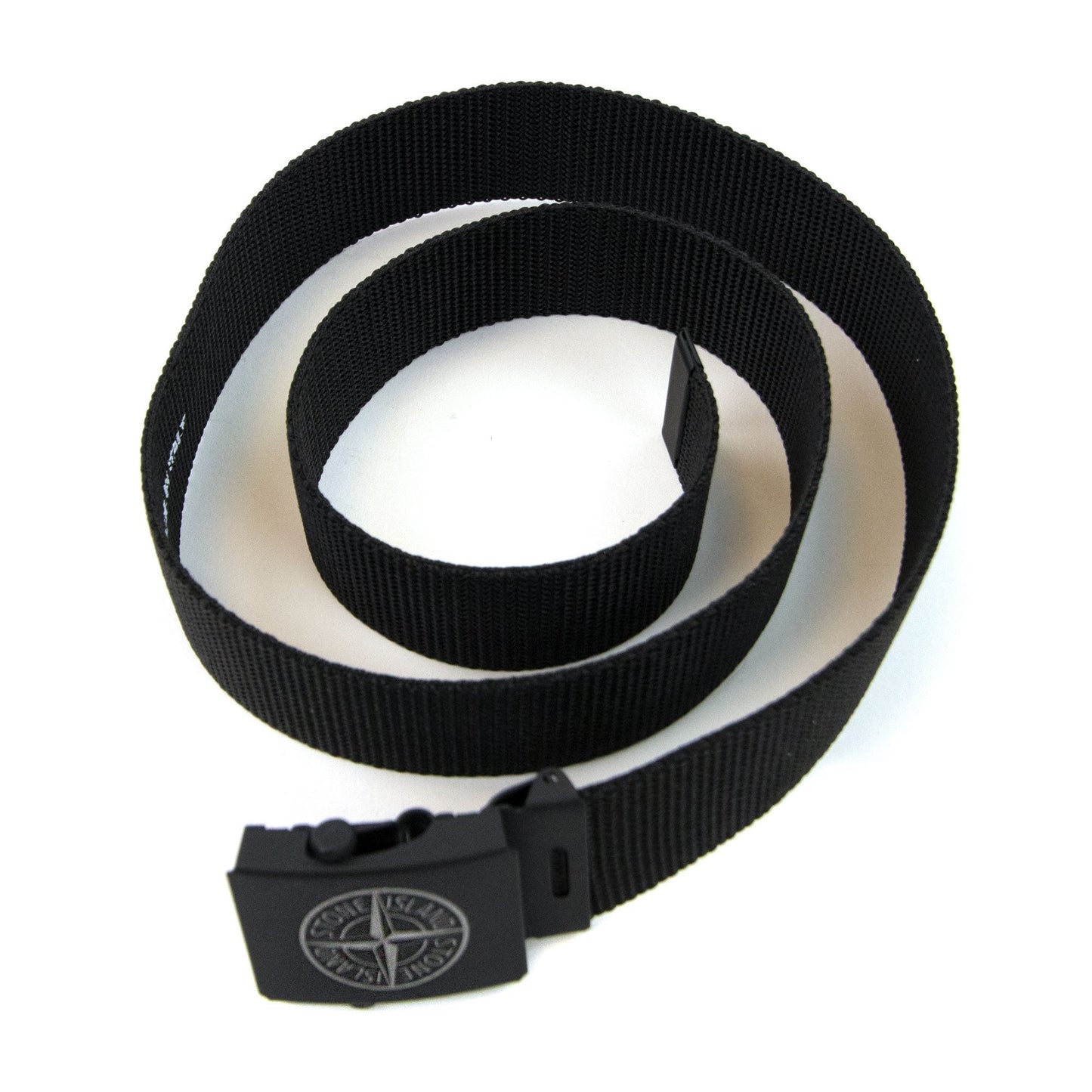 Stone Island Junior 90467 Logo Belt Black V0029