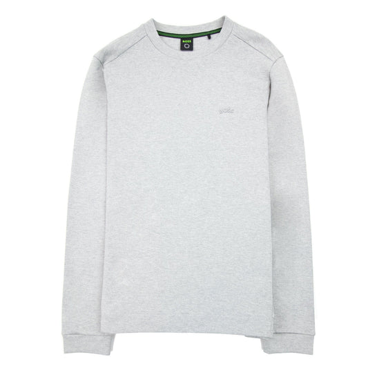 Hugo Boss Salbo Curved Logo Sweatshirt Grey 059