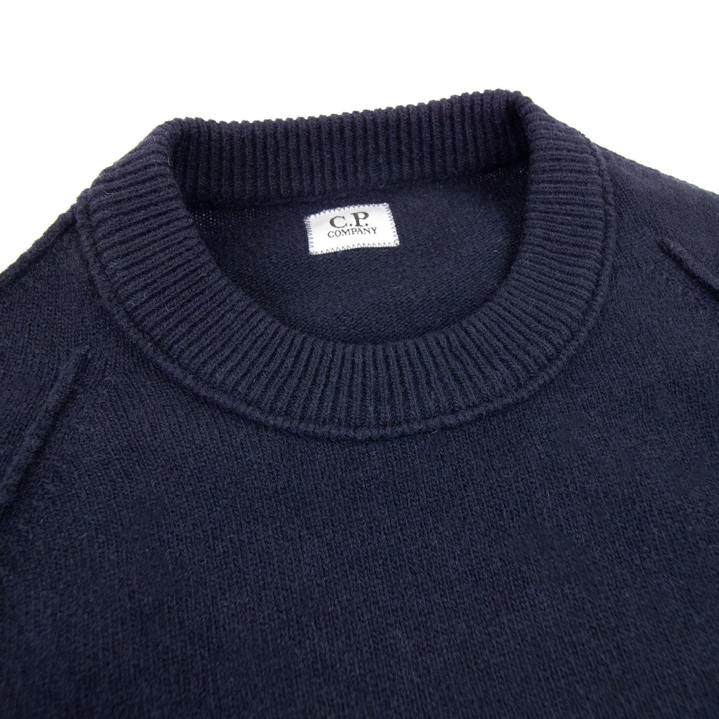 Cp Company Arm Lens Knitted Sweatshirt Navy 888