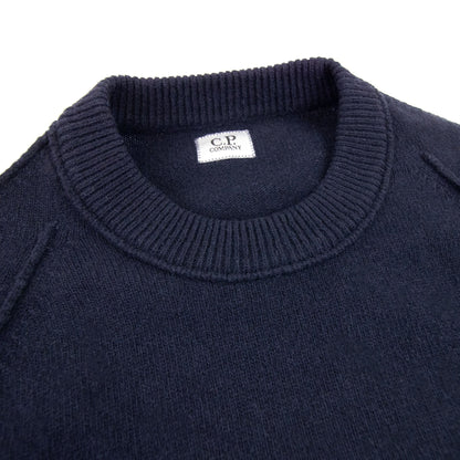 Cp Company Arm Lens Knitted Sweatshirt Navy 888
