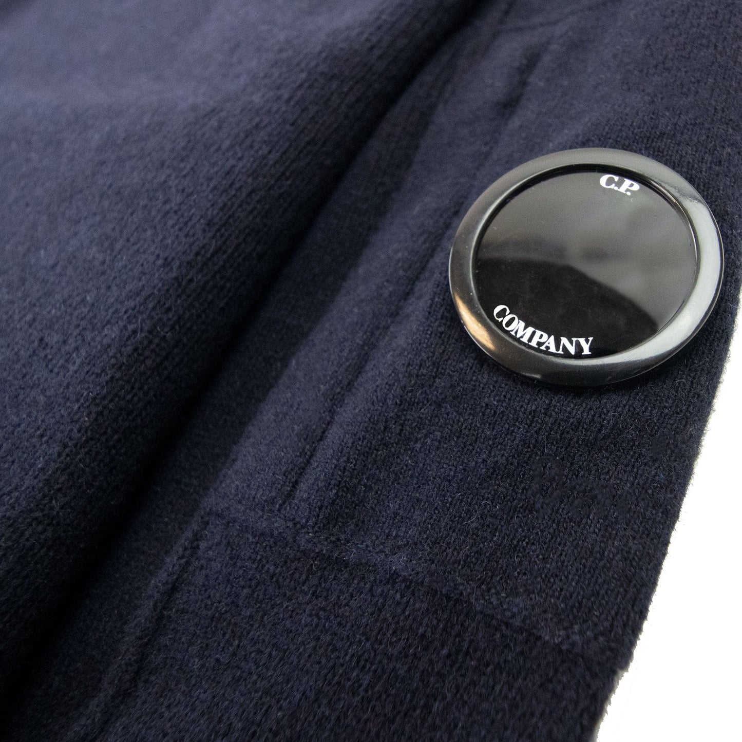 Cp Company Arm Lens Knitted Sweatshirt Navy 888