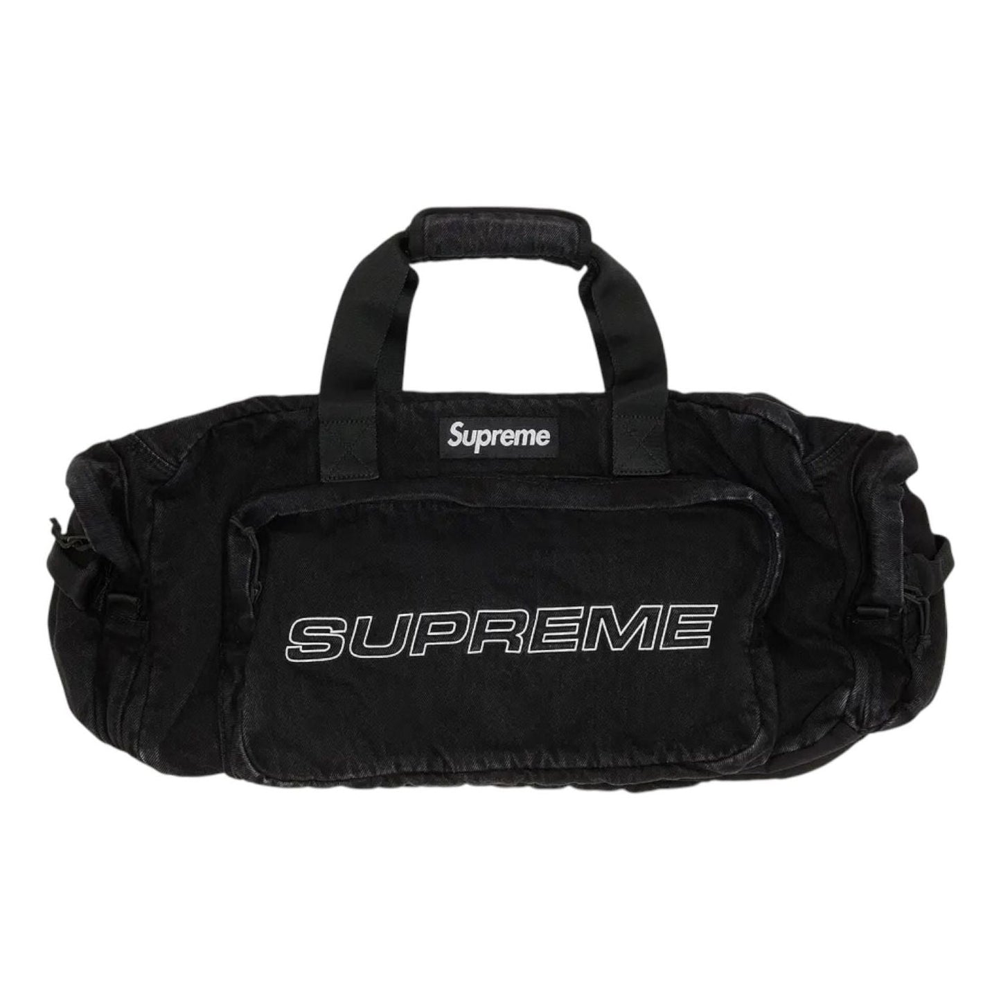 Supreme Denim Duffle Bag 'Black' FW25B2-BLACK