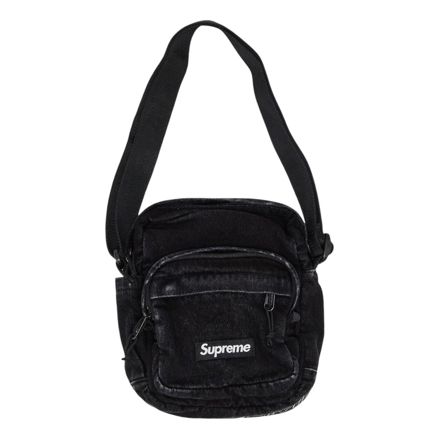 Supreme Denim Shoulder Bag 'Black' FW25B4-BLACK