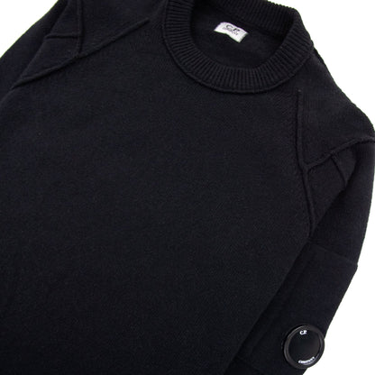 Cp Company Arm Lens Knitted Sweatshirt Black 999
