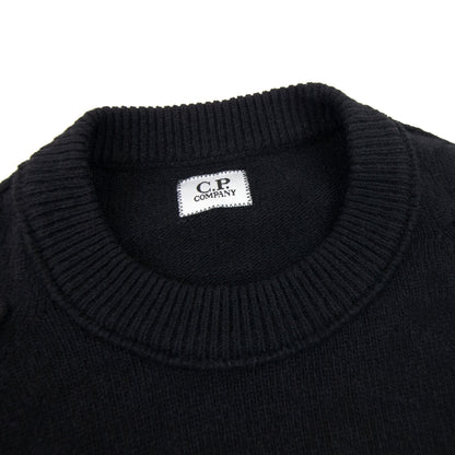 Cp Company Arm Lens Knitted Sweatshirt Black 999