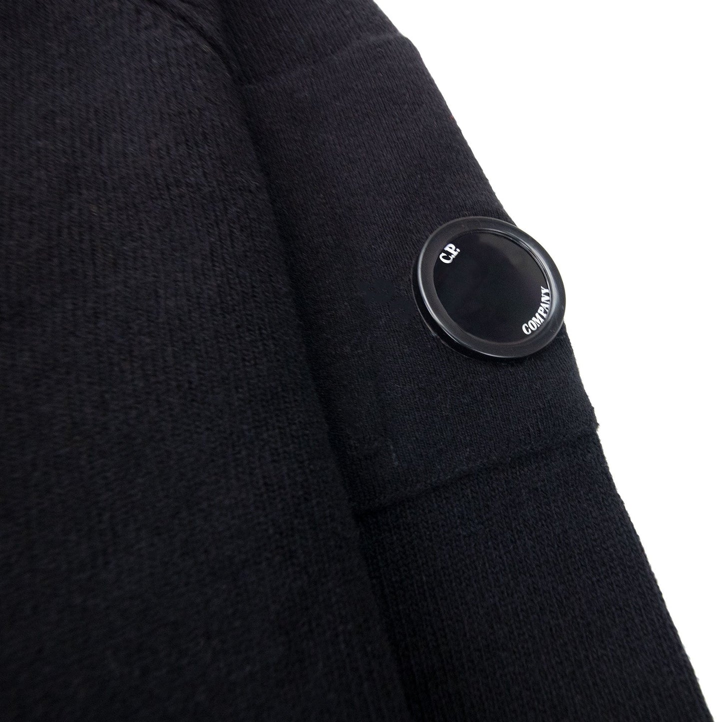 Cp Company Arm Lens Knitted Sweatshirt Black 999