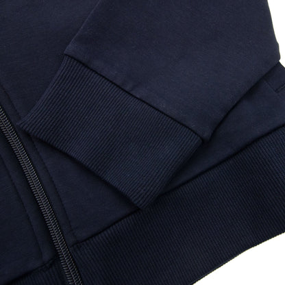 Hugo Boss Saggy 1 Multi Logo Zip Up Hoody Dark Navy 402