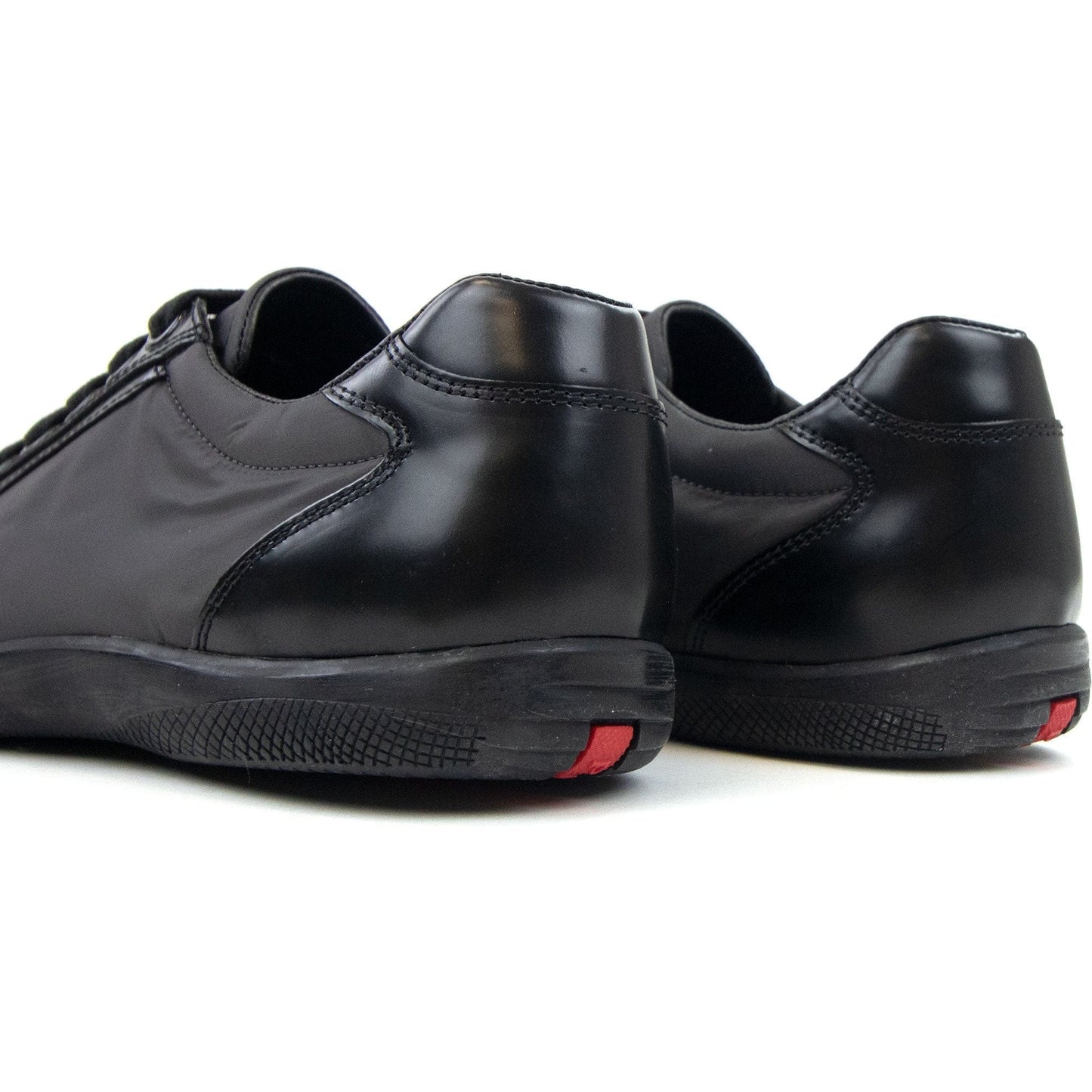Prada Nylon Spazzola Sneaker Grey/black