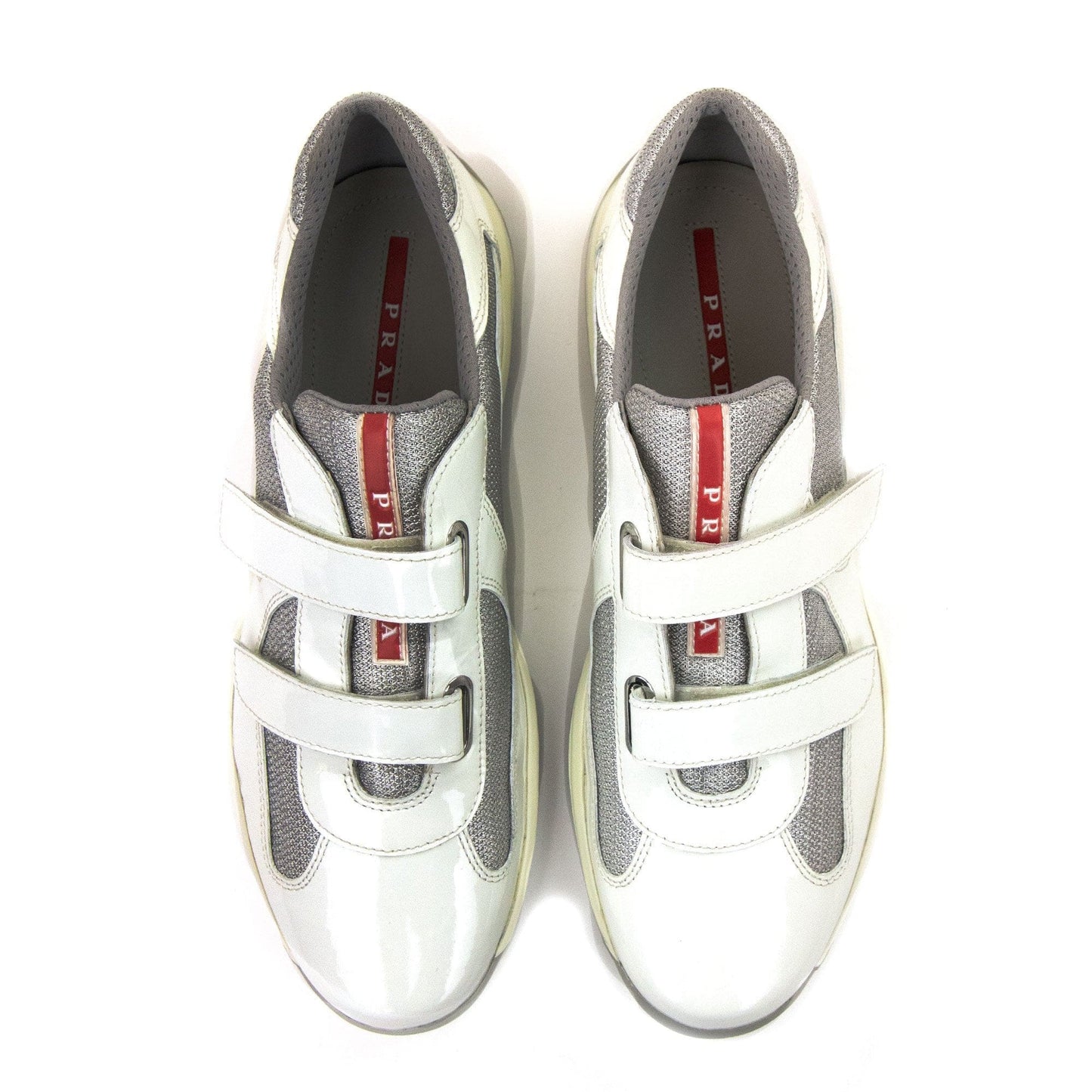 Prada Americas Cup Strap Sneaker White