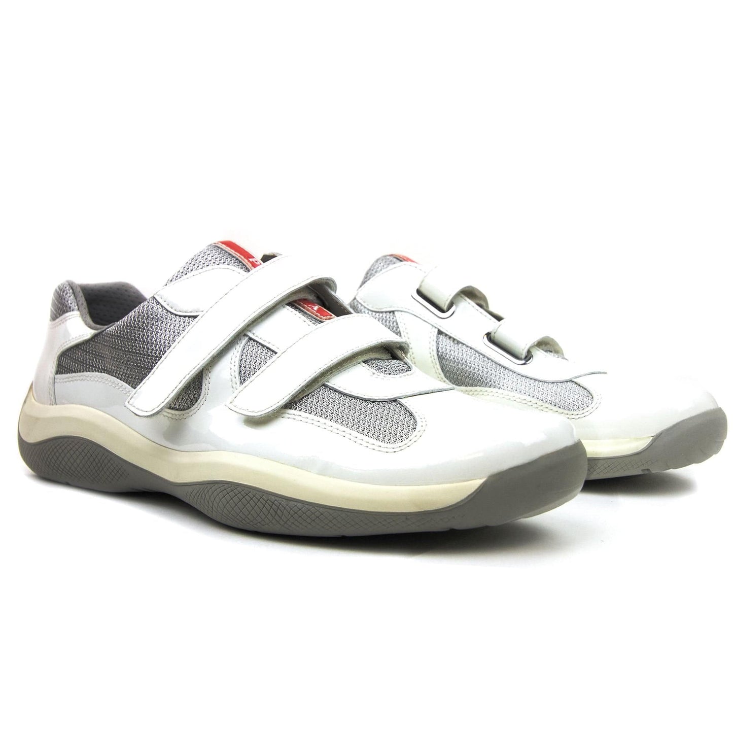 Prada Americas Cup Strap Sneaker White