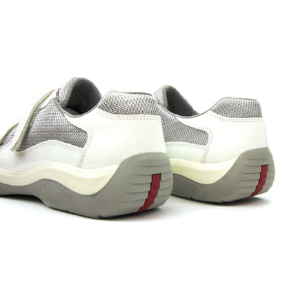 Prada Americas Cup Strap Sneaker White