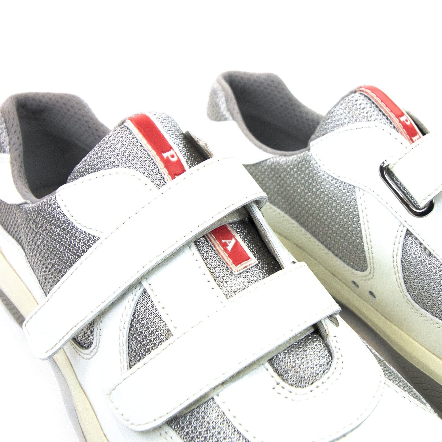 Prada Americas Cup Strap Sneaker White