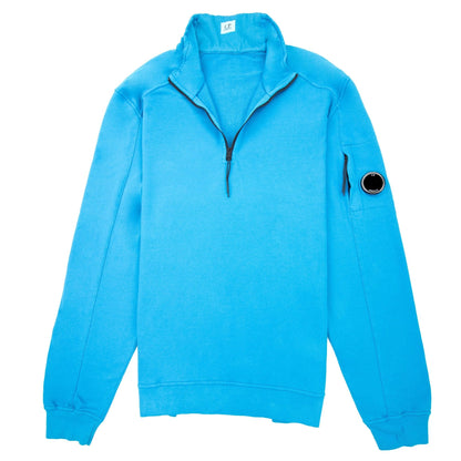 Cp Company Half Zip Arm Lens Sweatshirt Turquoise