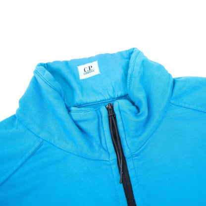 Cp Company Half Zip Arm Lens Sweatshirt Turquoise