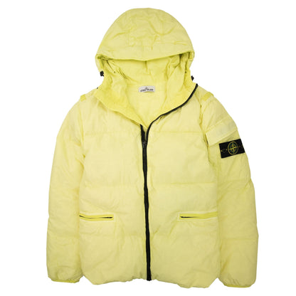Stone Island 40223 Garment Dyed Crinkle Reps R-ny Down Lemon V0031