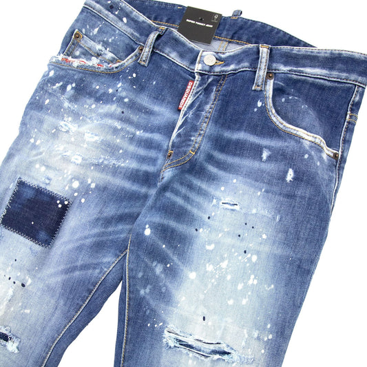 Dsquared2 Super Twinky Peekaboo Wash Jean Denim