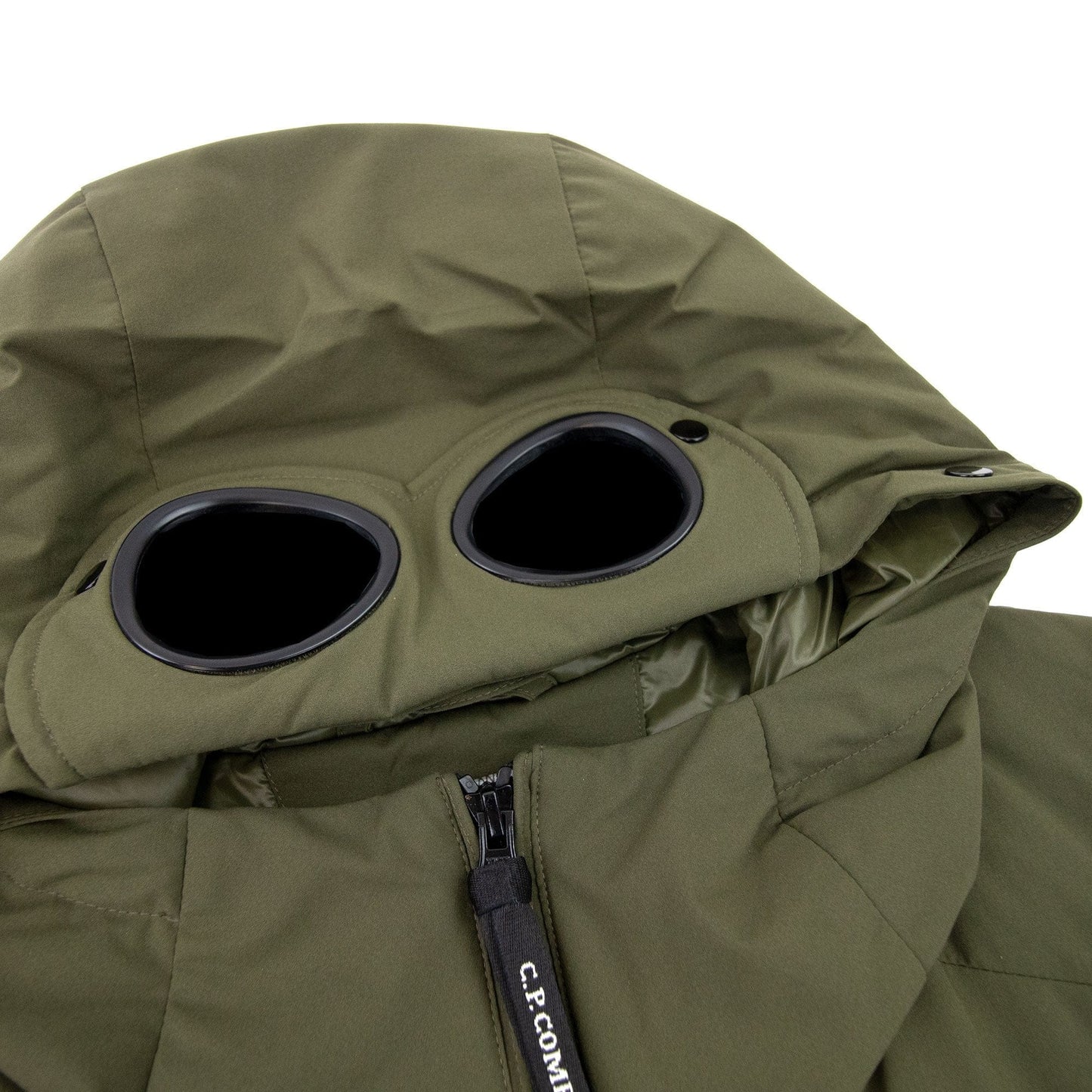 Cp Company Cp Pro Tek Hooded Gilet Khaki 672