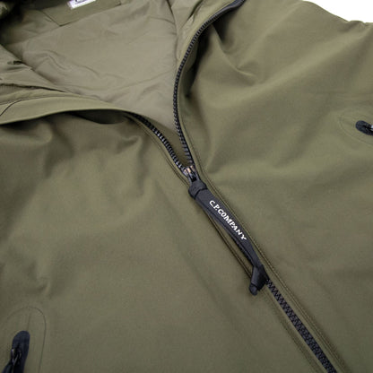 Cp Company Cp Pro Tek Hooded Gilet Khaki 672