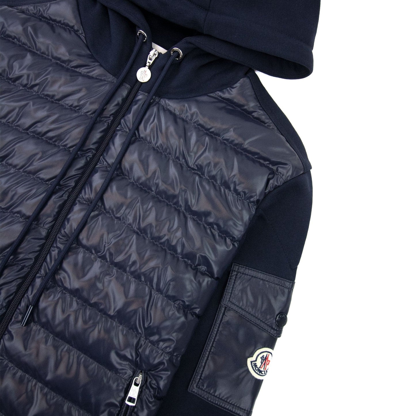 Moncler Maglia Con Hoodied Cardigan Navy 878