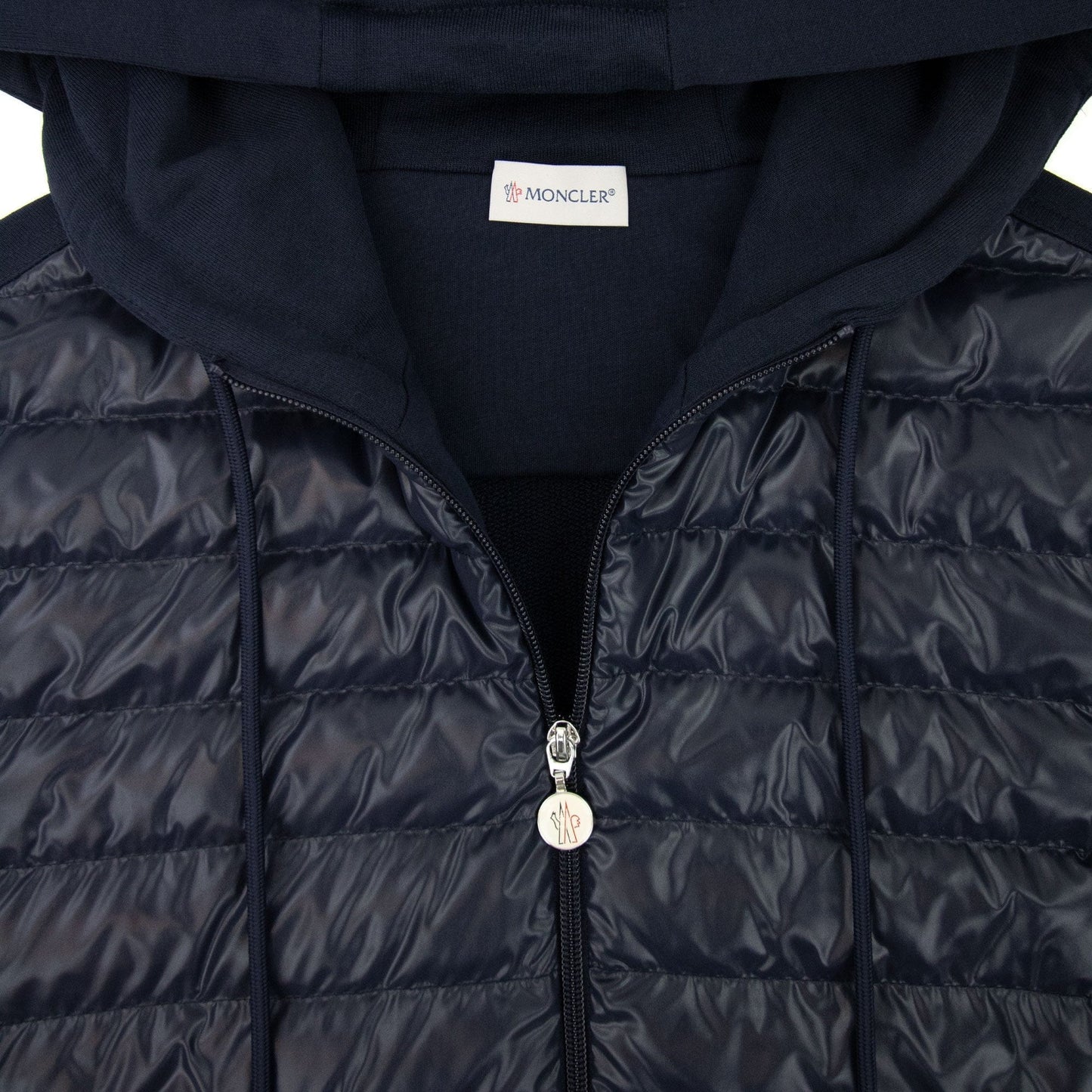Moncler Maglia Con Hoodied Cardigan Navy 878